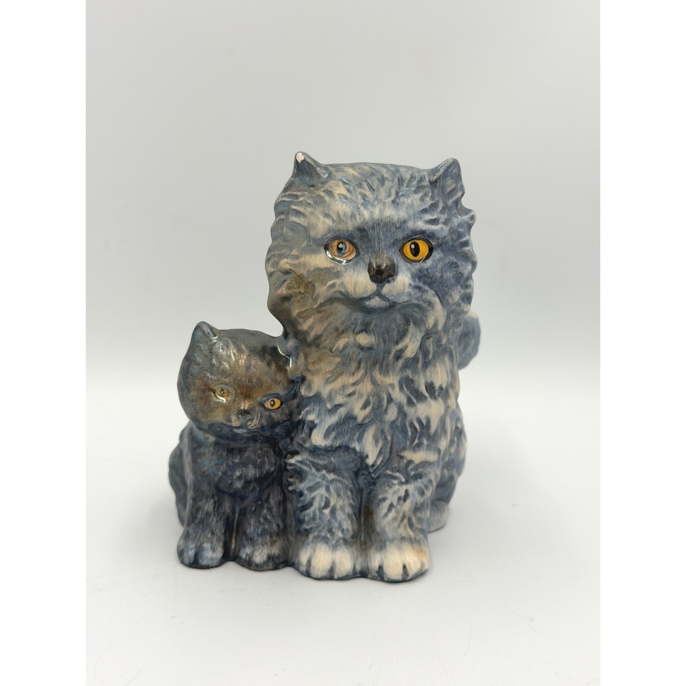 Vintage Goebel Persian Cat & Kitten Figurine 1975 W Germany 31 008-12